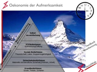 SocialWeb Oekonomie der Aufmerksamkeit Feedback Anerkennung 