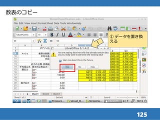 125
数表のコピー
① データを置き換
える
 