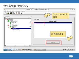 80
① YES（OUI）を
選択
② 有効化する
YES（OUI）で答える
 