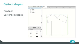 Custom shapes
Pen tool
Customise shapes
 