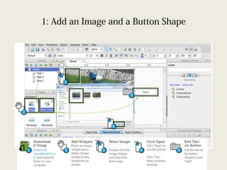 1: Add an Image and a Button Shape
 
