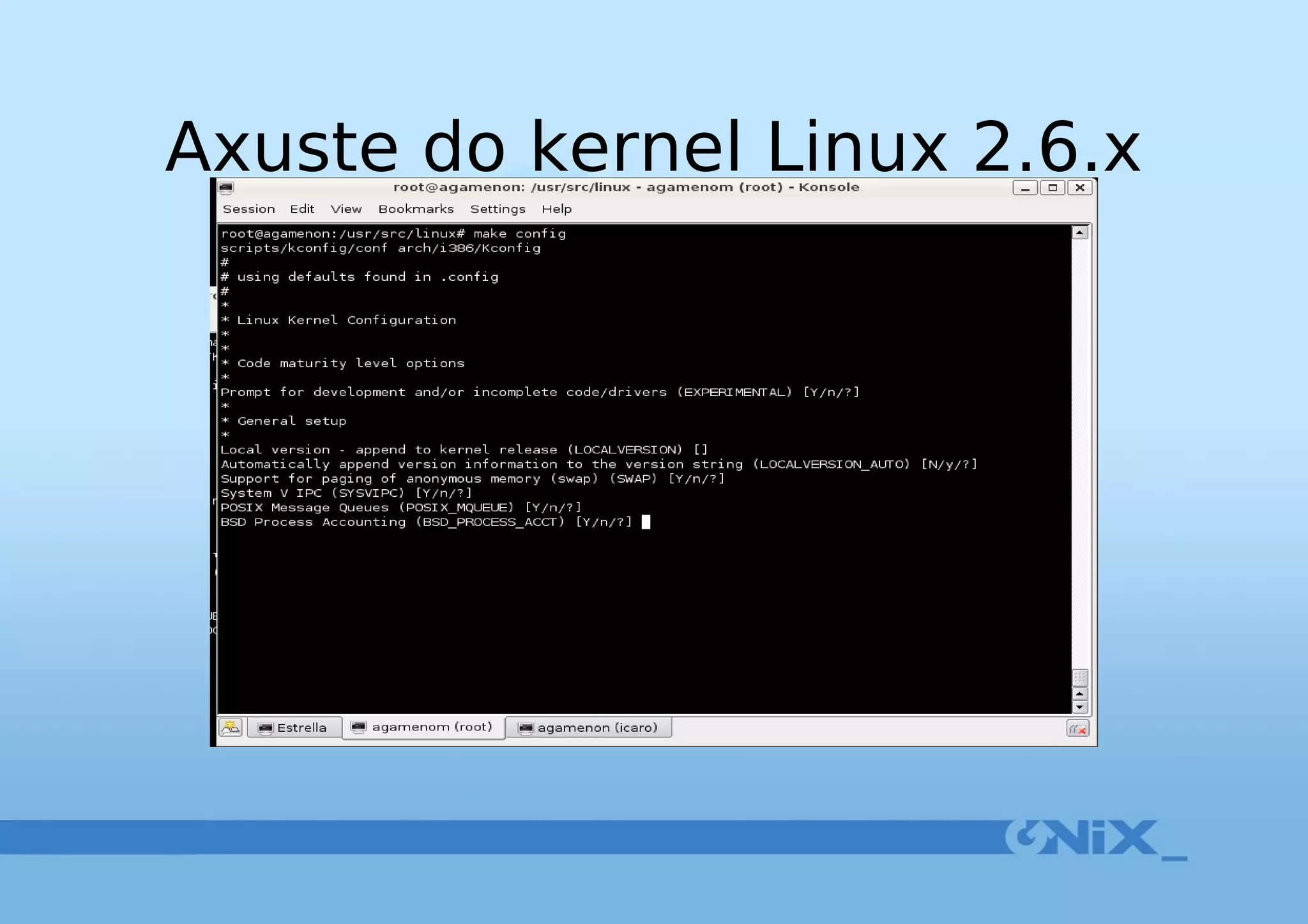 Axuste do kernel Linux 2.6.x 