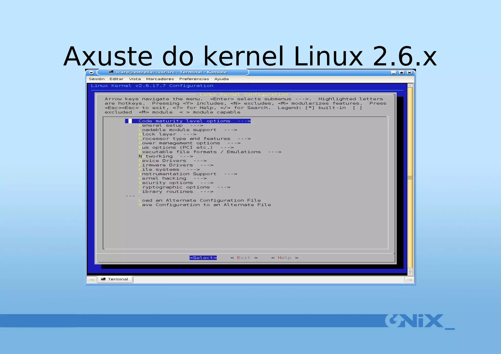 Axuste do kernel Linux 2.6.x 