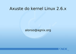 Axuste do kernel Linux 2.6.x [email_address] 