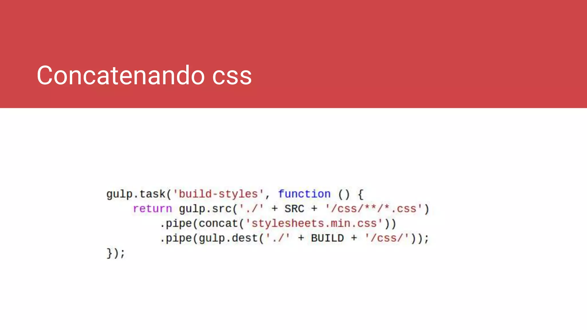 Concatenando css
 