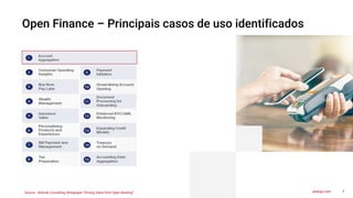 7
axway.com
Open Finance – Principais casos de uso identificados
Source: Altitude Consulting whitepaper “Driving Value from Open Banking”
 