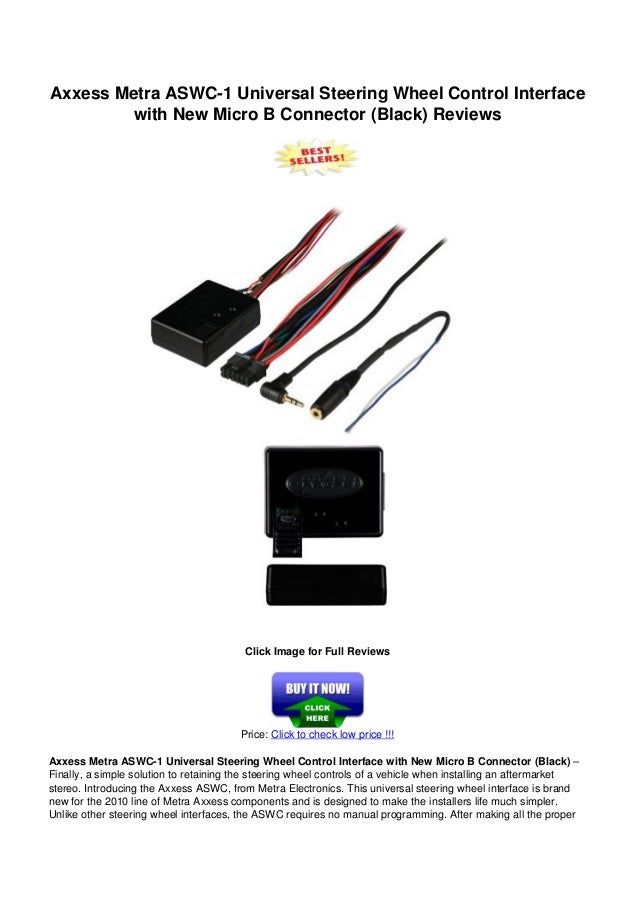 Axxess metra aswc1_universal_steering_wheel_control_interface_with_new