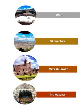 Wari
Pikimachay
Vilcashuamán
Intiwatana
 