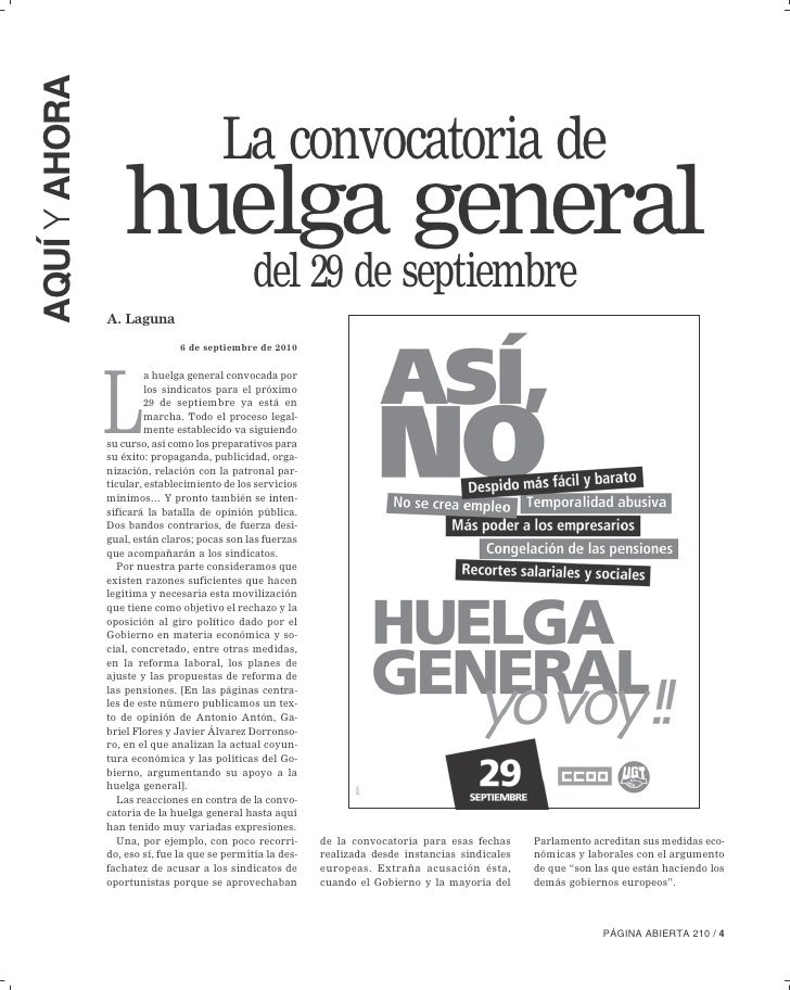 Resultado de imagen para La convocatoria de huelga