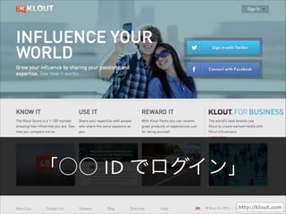  ID ǥ
http://klout.com

 