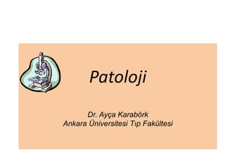 Patoloji
      Dr. Ayça Karabörk
Ankara Üniversitesi Tıp Fakültesi
 
