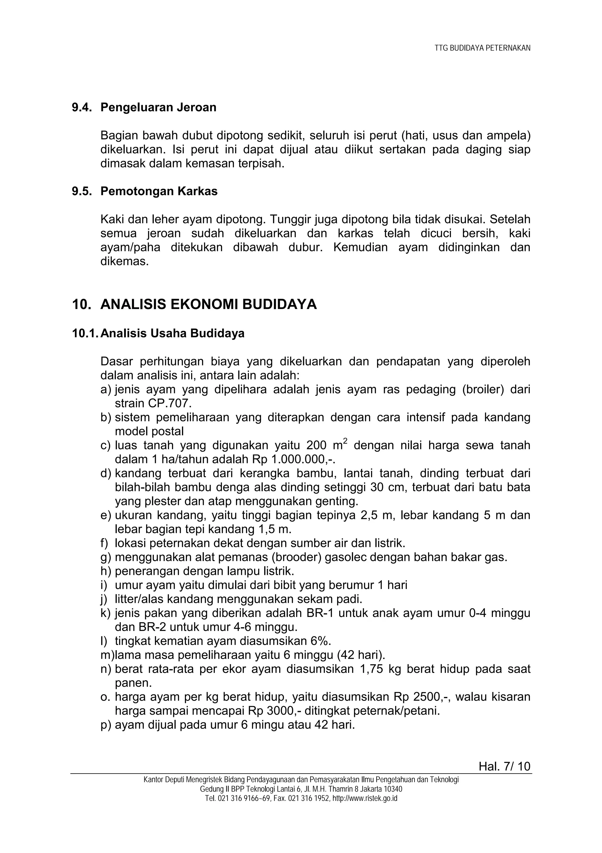 Pedaging Ayam pedaging | PDF