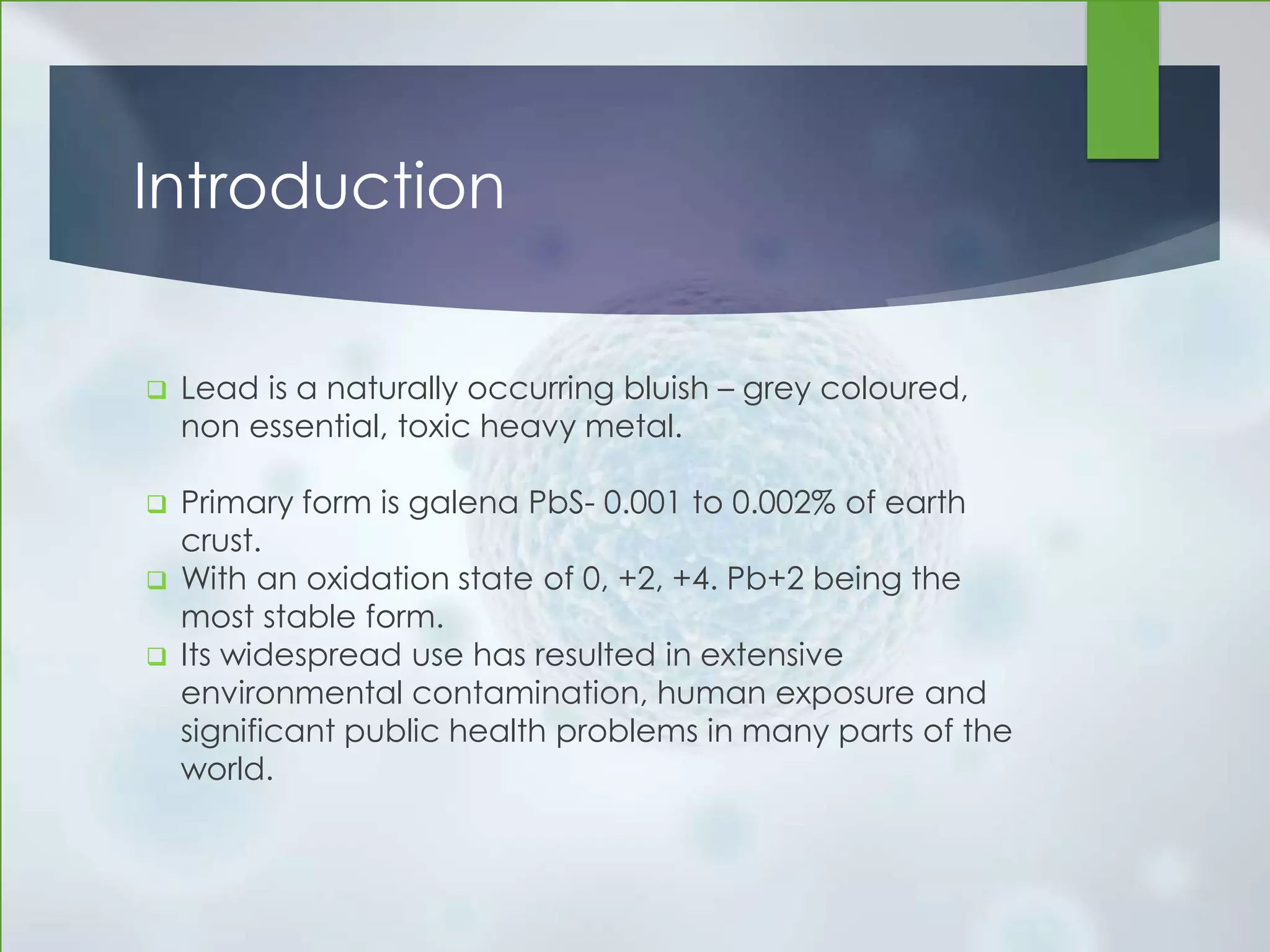 Bioremediation of Lead Polluted water | PPTX