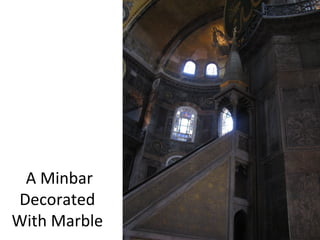 A Minbar Decorated With Marble 