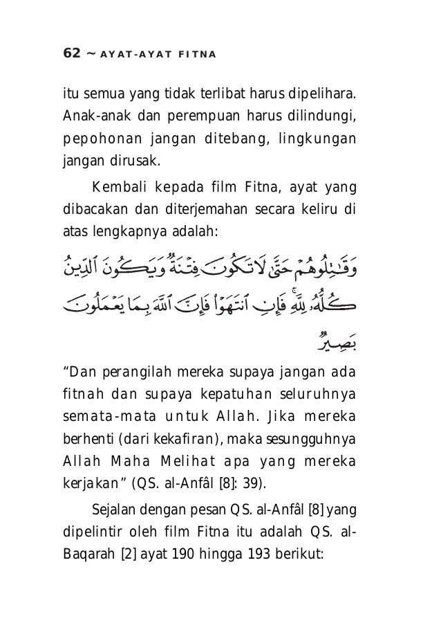 Ayat Ayat Fitnah