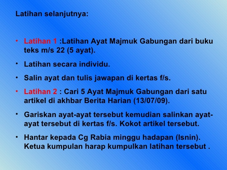 Ayat majmuk gabungan final 1