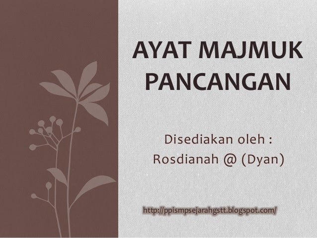 Ayat majmuk pancangan ii