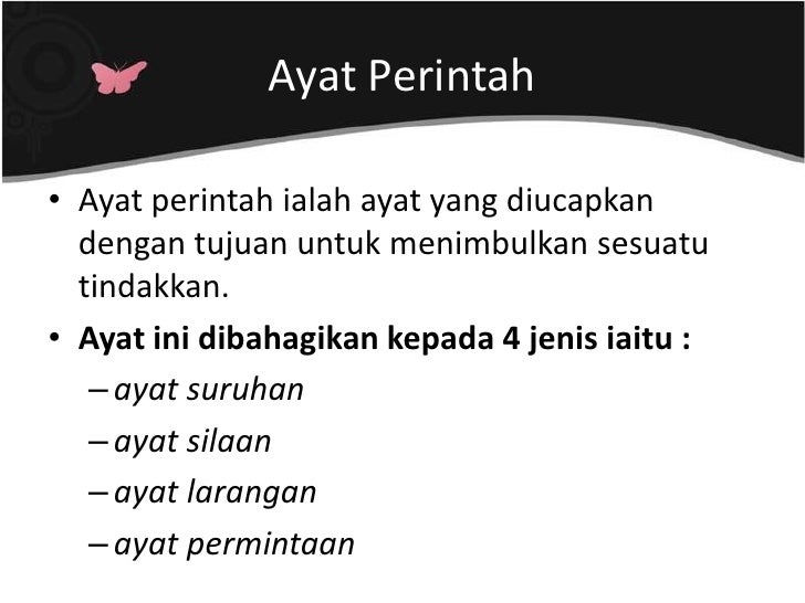 Ayat Perintah & Seruan
