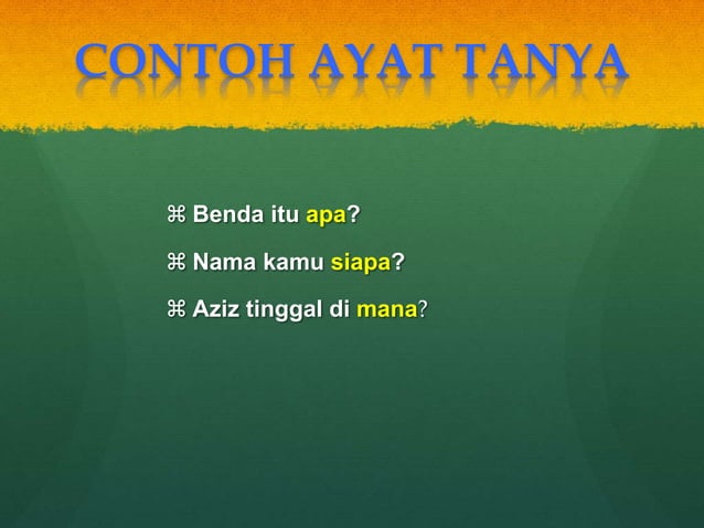 Kata Tanya/ Ayat Tanya | PPTX