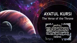 AYATUL KURSI
The Verse of the Throne
 