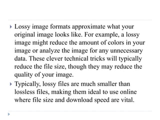 E - TECH : File Image Formats | PPTX