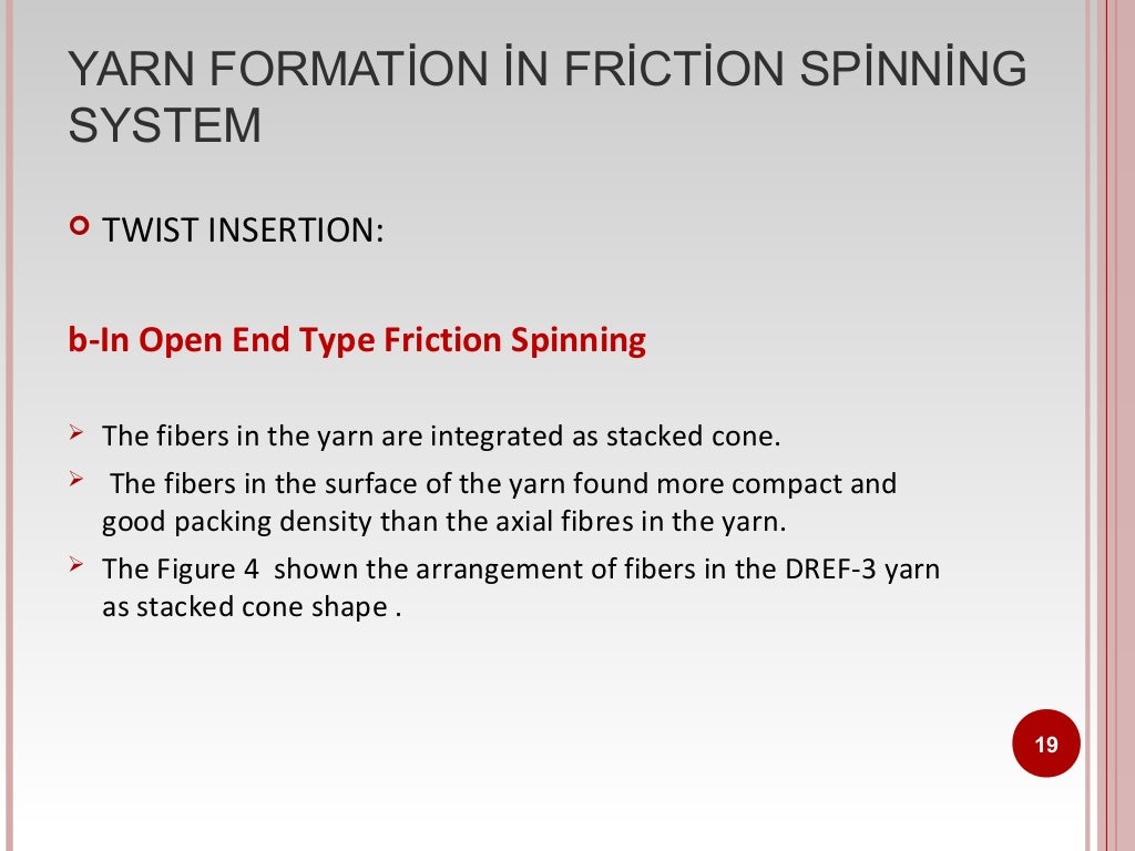 FRICTION SPINNING TECHNOLOGY, (M.S)