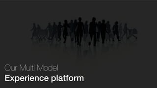 Our Multi Model
Experience platform
 