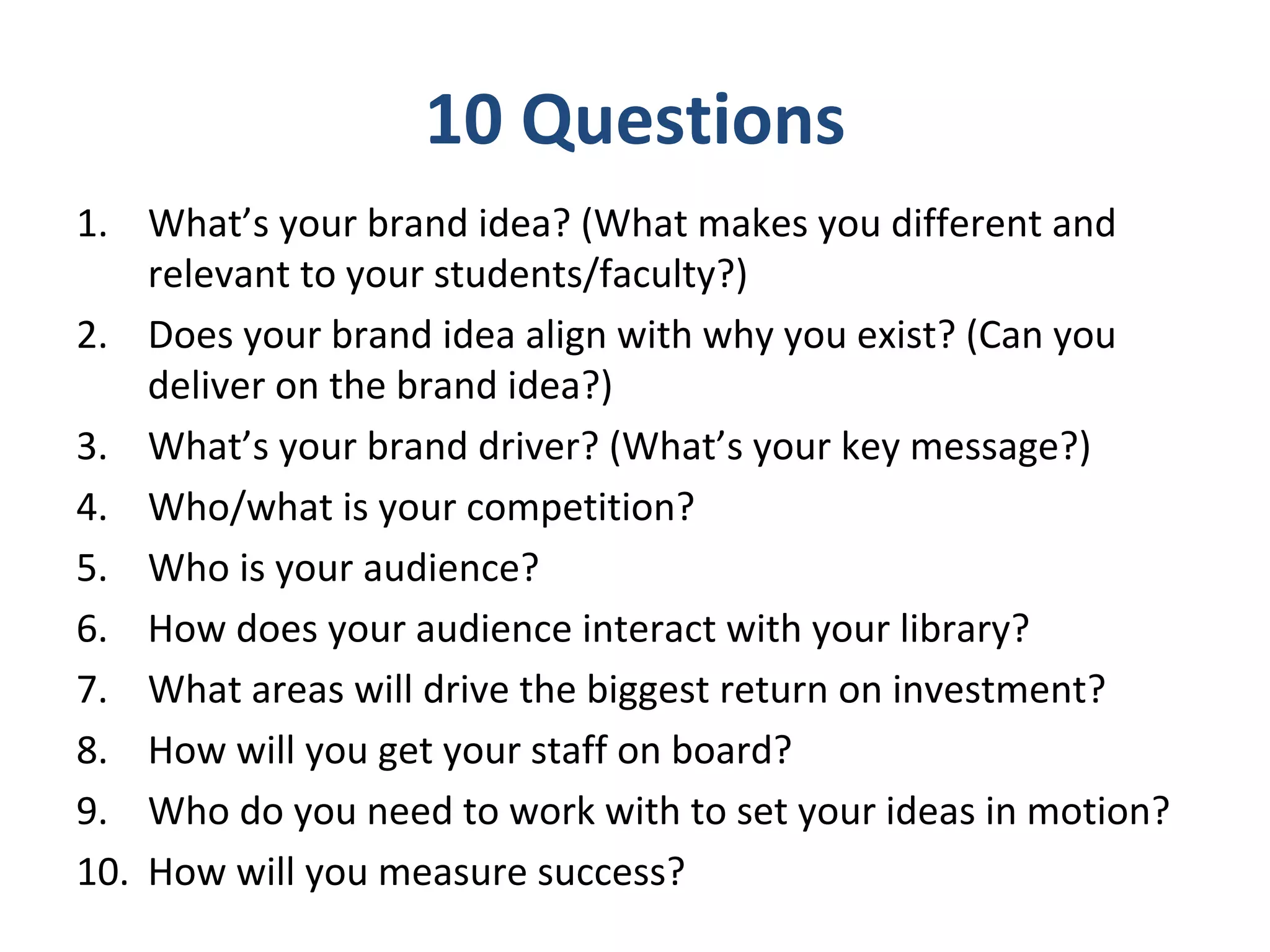 Branding Your Library