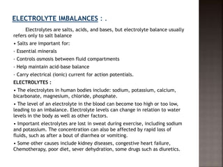 FLUID AND ELECTROLYTE BALANCE | PPTX