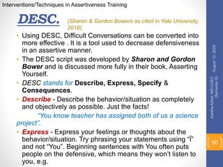 Assertiveness Training for Students | PPTX