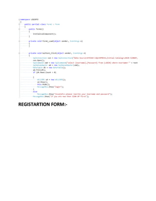 REGISTARTION FORM:-
 