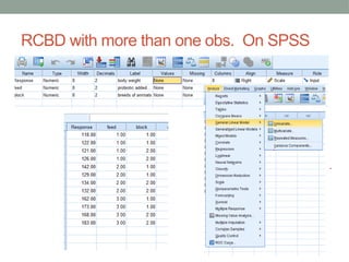 random complete block design stats presentation | PPTX