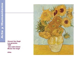 Vincent Van Gogh
Los girasoles
1888
oleo sobre lienzo
Museo Van Gogh
Arles
 