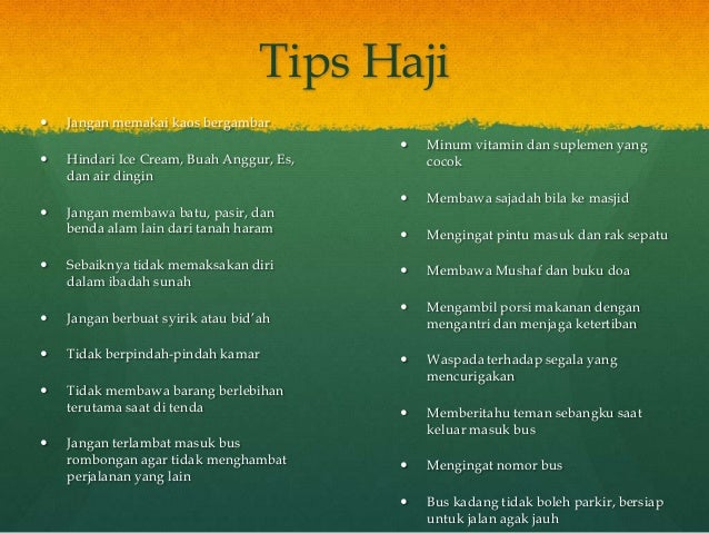 Materi Manasik Haji