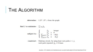 THE ALGORITHM
SOURCE: HTTP://WWW3.CS.STONYBROOK.EDU/~ALGORITH/IMPLEMENT/CPP/DISTRIB/SPAECPP.PDF
 