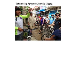 Battambang: Agriculture, Mining, Logging
 