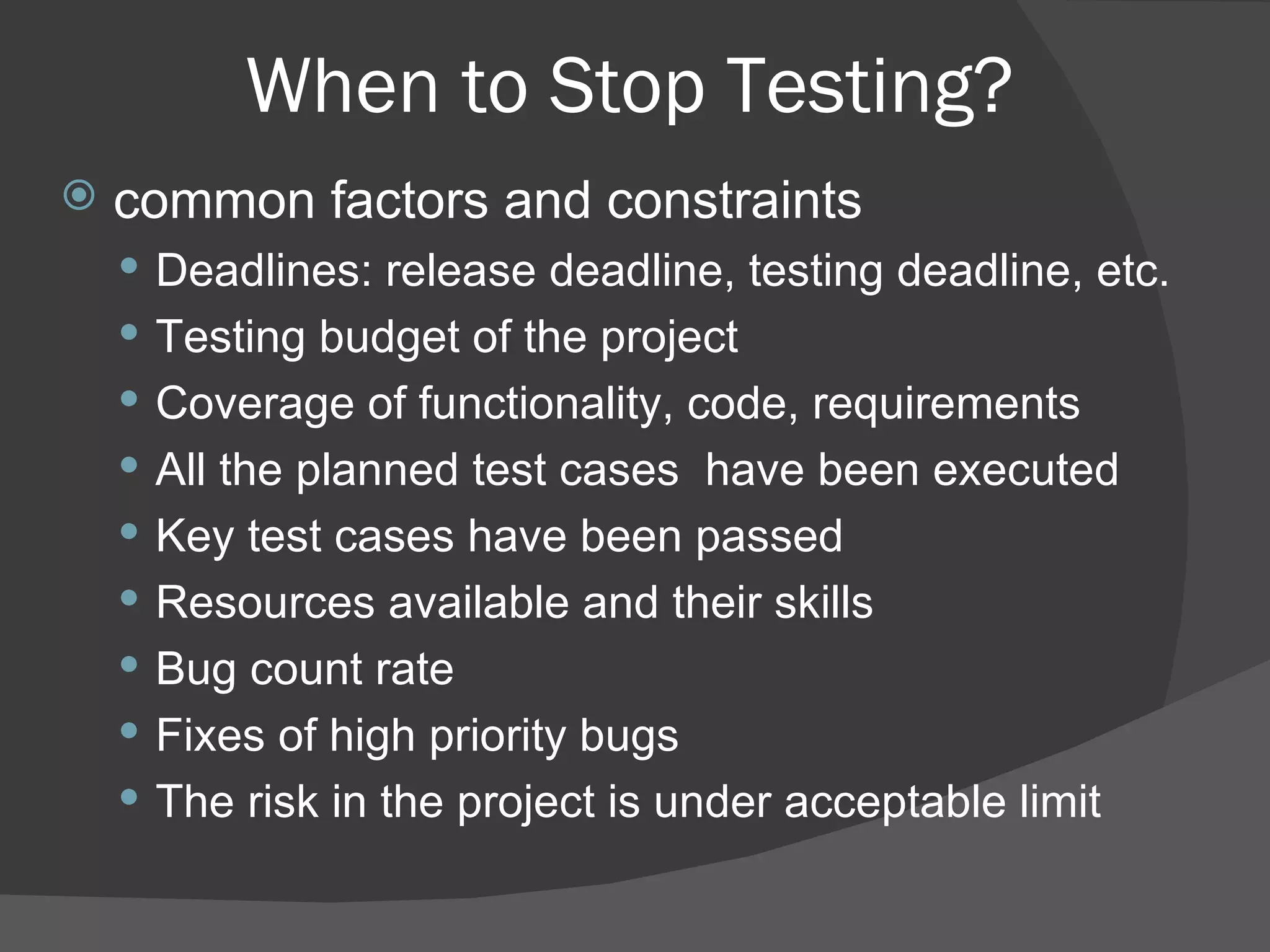 Ayman When To Stop Testing PPT ayman-when-to-stop-testing-ppt