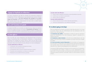 5Comment prévenir l’Absentéisme ?
Pour les entreprises qui veulent commencer à agir dès aujourd’hui, il n’y a pas
de recette miracle, mais une méthodologie que nous appliquons chez nos
clients et qui a fait ses preuves : 
1  Commencer par chiffrer, cartographier et mettre en place les indicateurs
permet de comprendre où se situe l’entreprise, l’objectif à atteindre et le
chemin à parcourir.
2  Construire un plan d’actions en fonction des problématiques avec des
étapes à court terme pour motiver les équipes et à moyen terme pour changer
les usages.
3  Avoir une action à court et long terme afin de travailler sur l’engagement
et la motivation, en s’appuyant sur les salariés les plus motivés pour promouvoir
une nouvelle culture, tout en étant attentifs aux besoins plus ou moins bien
exprimés et aux signes de désengagement des collaborateurs.
Les premiers effets bénéfiques remarqués sont en premier lieu la coopération
et l’investissement des salariés. L’impact sur le taux d’absentéisme se fait
sentir entre 1 à 3 ans et au-delà, l’accroissement de la performance sociale de
l’entreprise devient clairement mesurable, créant un cercle vertueux à tous les
niveaux.
Les retours d’expérience des DRH qui constaté une amélioration tangible de
l’engagement de leurs collaborateurs, nous enseignent que ces bons résultats
ont été obtenus grâce à une forte implication des managers et un soutien
solide de la direction, démontrant le caractère stratégique de la démarche.
Bien souvent, plus le taux d’absentéisme est élevé, plus le collectif prend
conscience de la nécessité d’agir.
Les plus osées mais efficaces : 
 Mise en place d’objectifs individuels et de rémunération associée ;
 Crèche pour les enfants du personnel ;
 Mise en place du télétravail ;
Les plus contre-productives : 
 Mise en place de contres-visites médicales généralisées ;
 Sanctions disciplinaires en cas d’absence injustifiée.
La plupart des DRH qui ont entamé une démarche pour réduire les absences
se sont tout d’abord heurtés à une forme de banalisation de l’absence, vécue
comme une fatalité immuable. Il est parfois difficile d’y allouer un budget et de
mettre en place une action de communication groupée pour soutenir le projet.
Alors que 56% des causes d’absences sont directement liées au travail (la
charge, l’insatisfaction liée à la rémunération, l’ambiance...), il nous paraissait
intéressant de considérer les actions mises en œuvre par les DRH et leurs
effets réels sur la motivation des salariés. Par ailleurs, les actions apparemment
populaires n’étant pas forcément les plus efficaces, en voici la cartographie : 
Les plus plébiscitées et efficaces : 
 Amélioration des conditions physiques de travail ;
 Ergonomie des postes de travail ;
 Investissement dans l’achat de matériel favorisant la Santé ;
 Formation de l’encadrement à la Santé et à la Sécurité ;
 Moments de convivialité informels autorisés ;
S’appuyer sur l’implication des collaborateurs
Faire sortir l’absentéisme de la fatalité
Les actions efficaces
La méthode Ayming en trois étapes
 