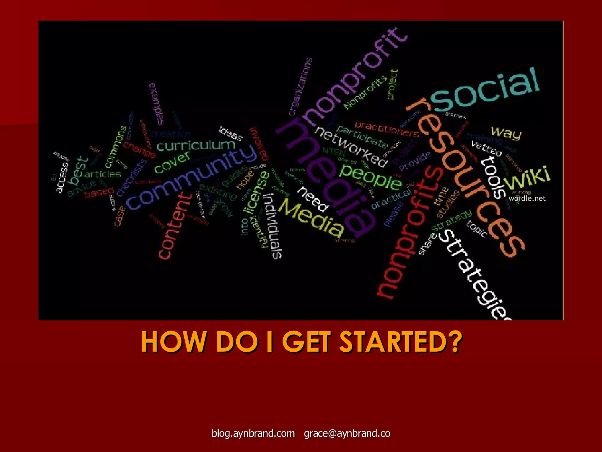 HOW DO I GET STARTED? wordle.net 