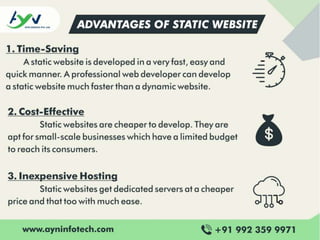 STATIC vs DYNAMIC WEBSITE - Which One Will Suit Your Business? | PPT