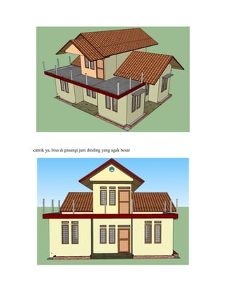 cantik ya, bisa di pasangi jam dinding yang agak besar
 