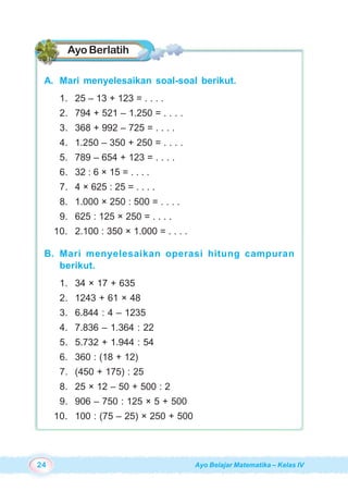 Ayo Belajar Matematika Untuk Sd Mi Kelas 4 Burhan Mustaqim Ary