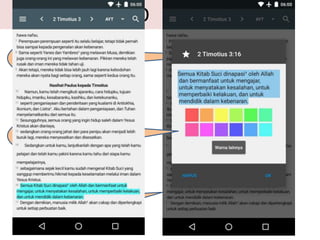 1. Pilih ayat.
2. Tekan Sorot.
SOROT/STABILO
3. Pilih warna
stabilo.
 