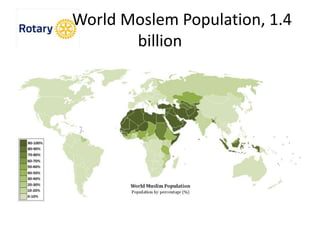 World Moslem Population, 1.4
billion
 