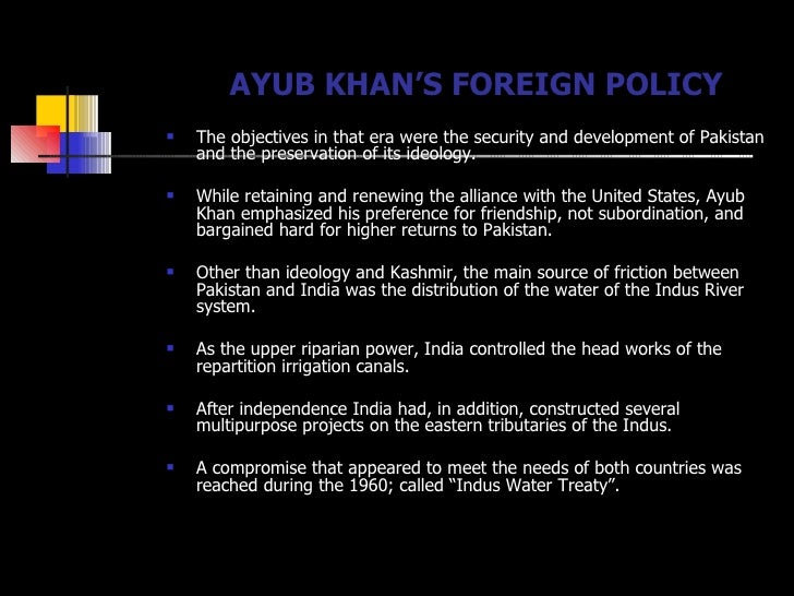 Ayub Khan Regime Presentation