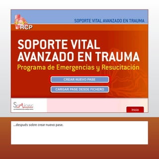 ...después sobre crear nuevo pase.