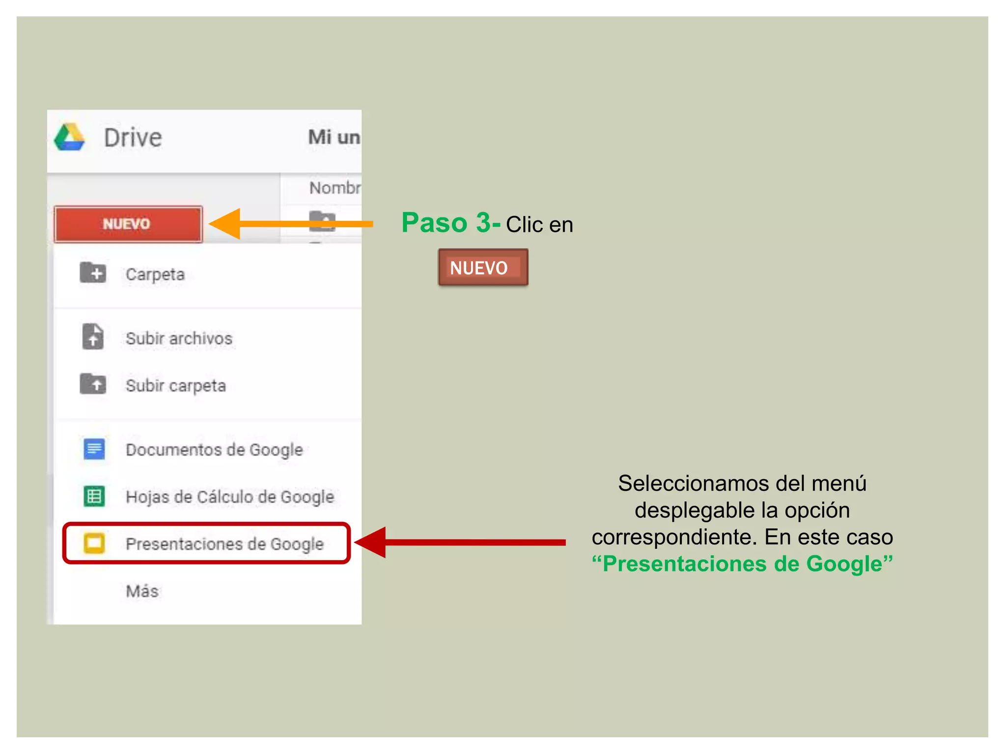 Ayuda paso a paso crear y compartir presentaciones en Google Drive | PPTX