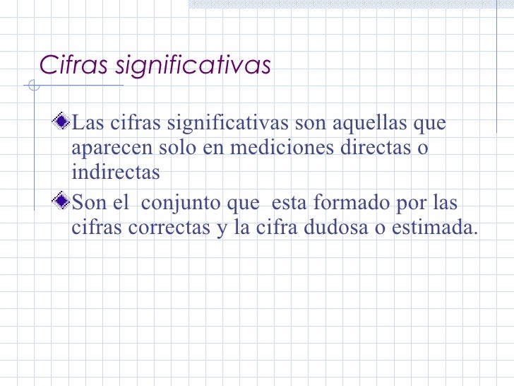 Cifras significativas