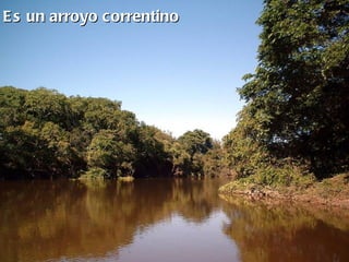 E s un arroyo c orrentino
 
