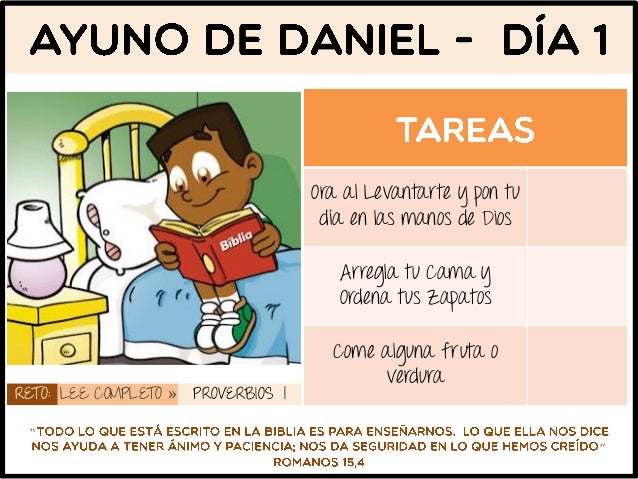 Ayuno de Daniel para Niños